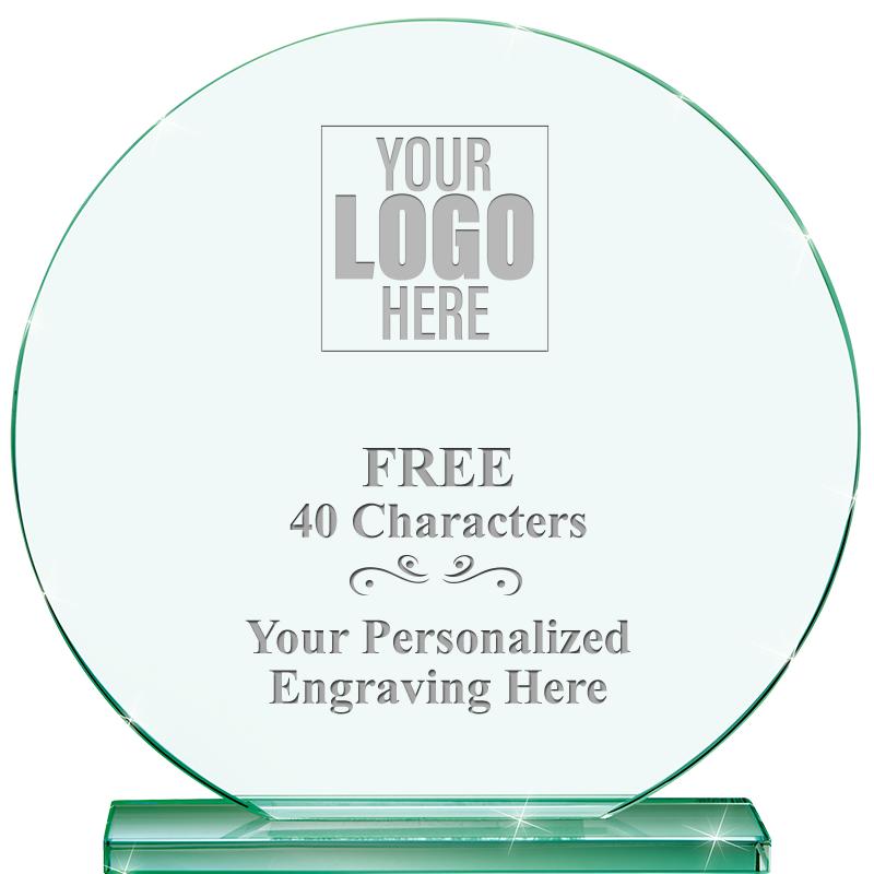 6.25" JADE GLOBE CRYSTAL