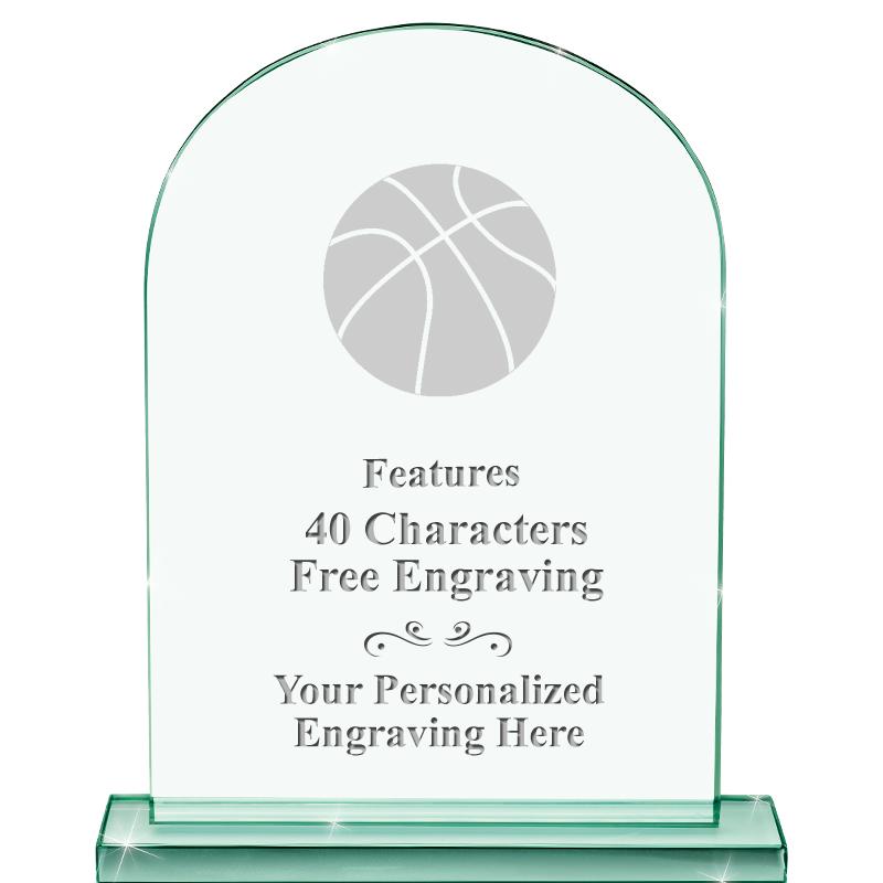 6.25" JADE KEYSTONE CRYS AWARD