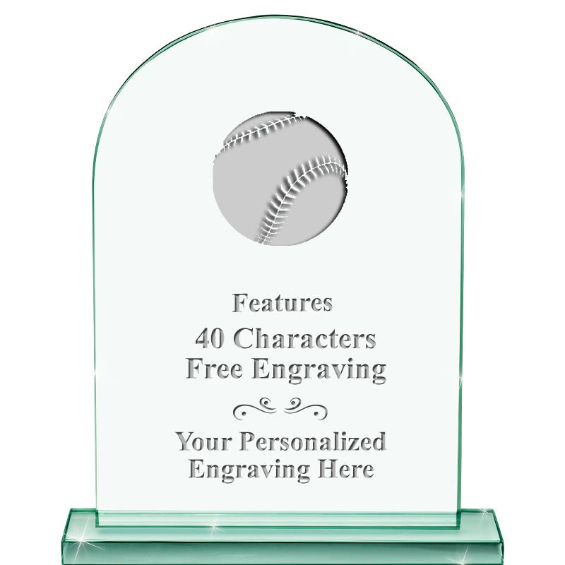 6.25" JADE KEYSTONE CRYS AWARD