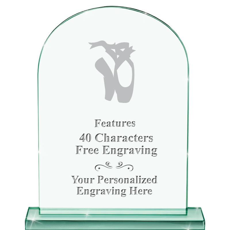 6.25" JADE KEYSTONE CRYS AWARD