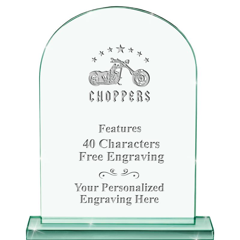 6.25" JADE KEYSTONE CRYS AWARD