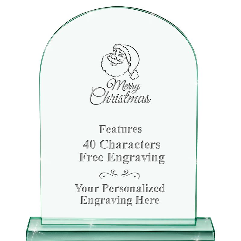 6.25" JADE KEYSTONE CRYS AWARD