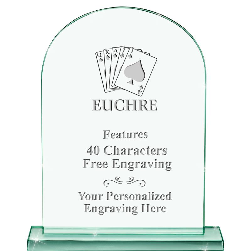 6.25" JADE KEYSTONE CRYS AWARD