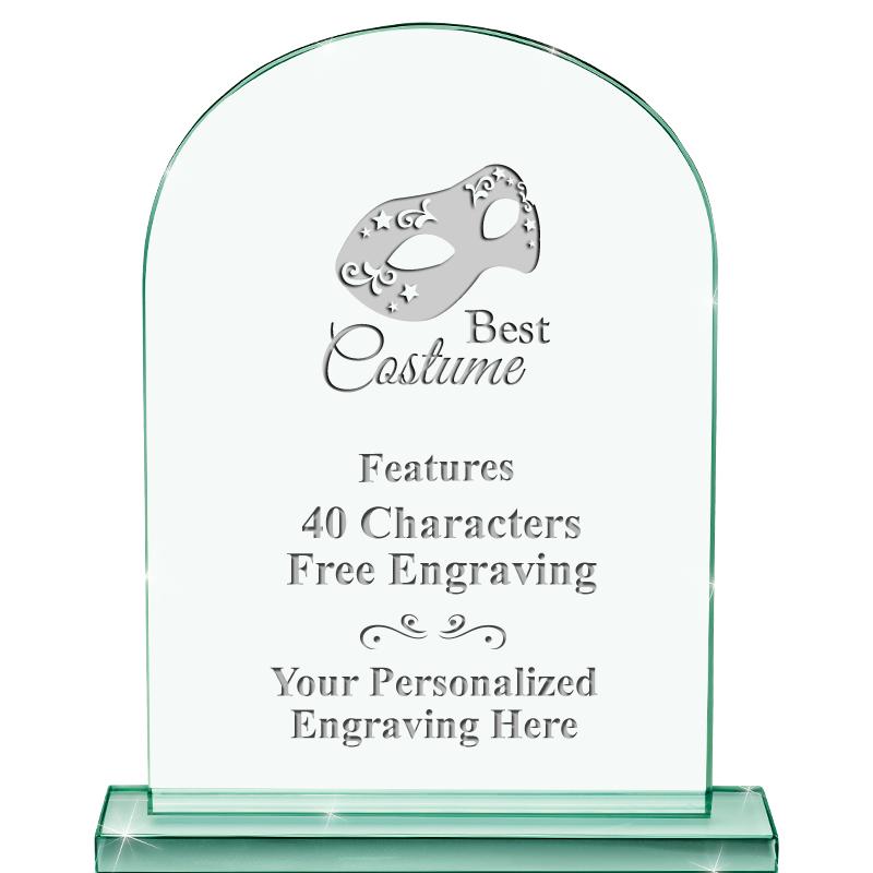 6.25" JADE KEYSTONE CRYS AWARD