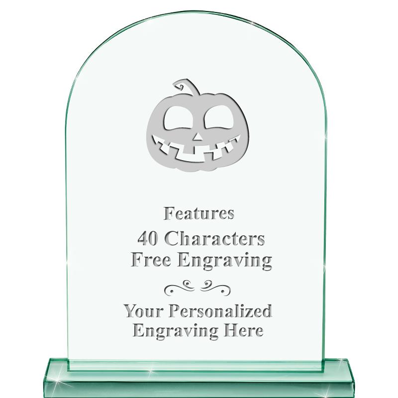 6.25" JADE KEYSTONE CRYS AWARD