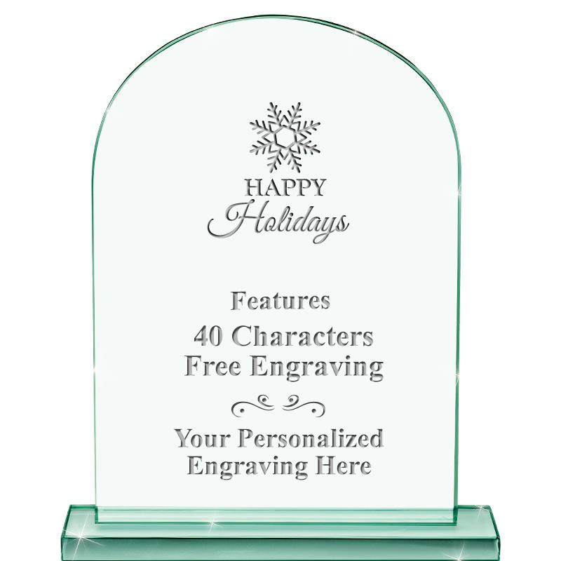 6.25" JADE KEYSTONE CRYS AWARD