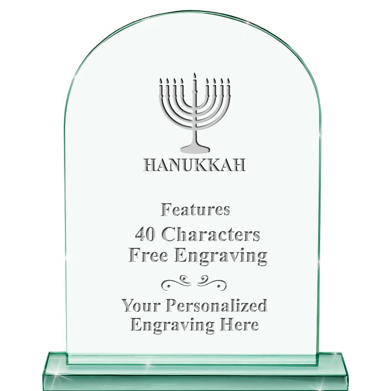 6.25" JADE KEYSTONE CRYS AWARD