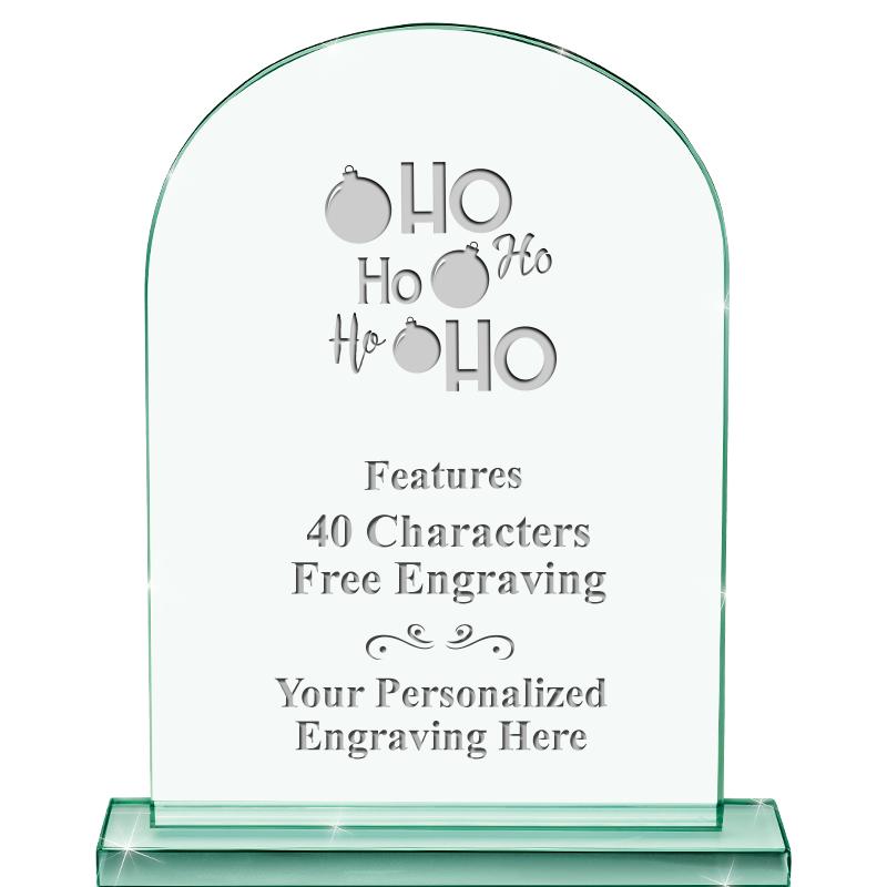 6.25" JADE KEYSTONE CRYS AWARD