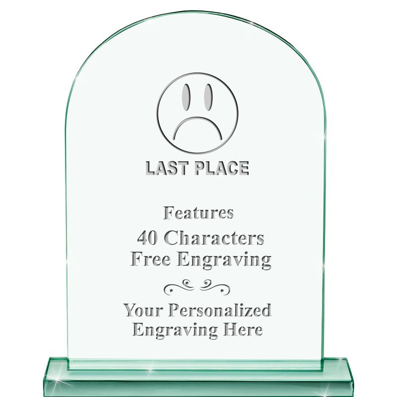 6.25" JADE KEYSTONE CRYS AWARD