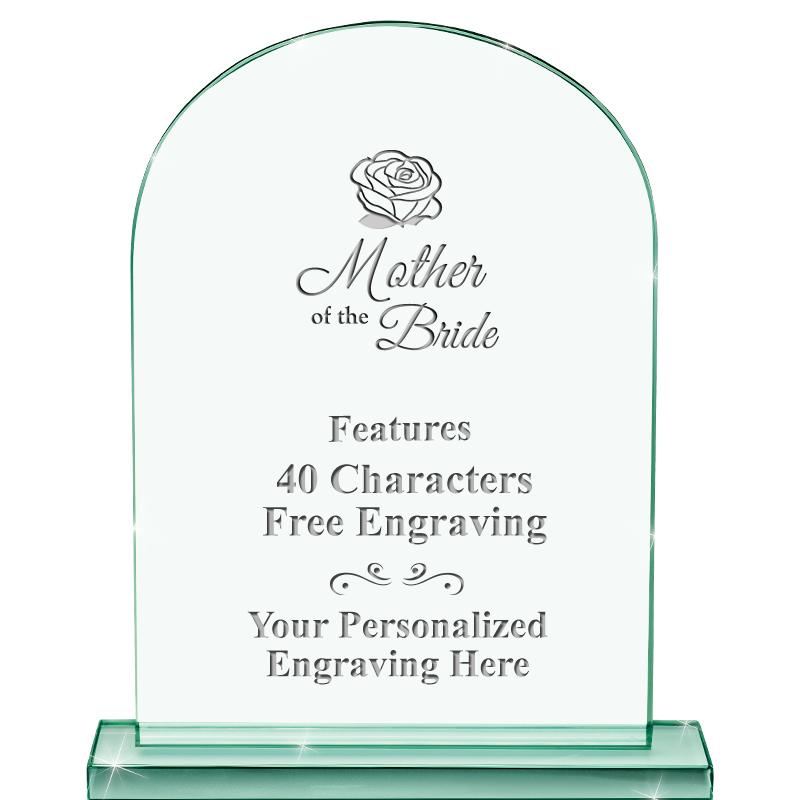 6.25" JADE KEYSTONE CRYS AWARD