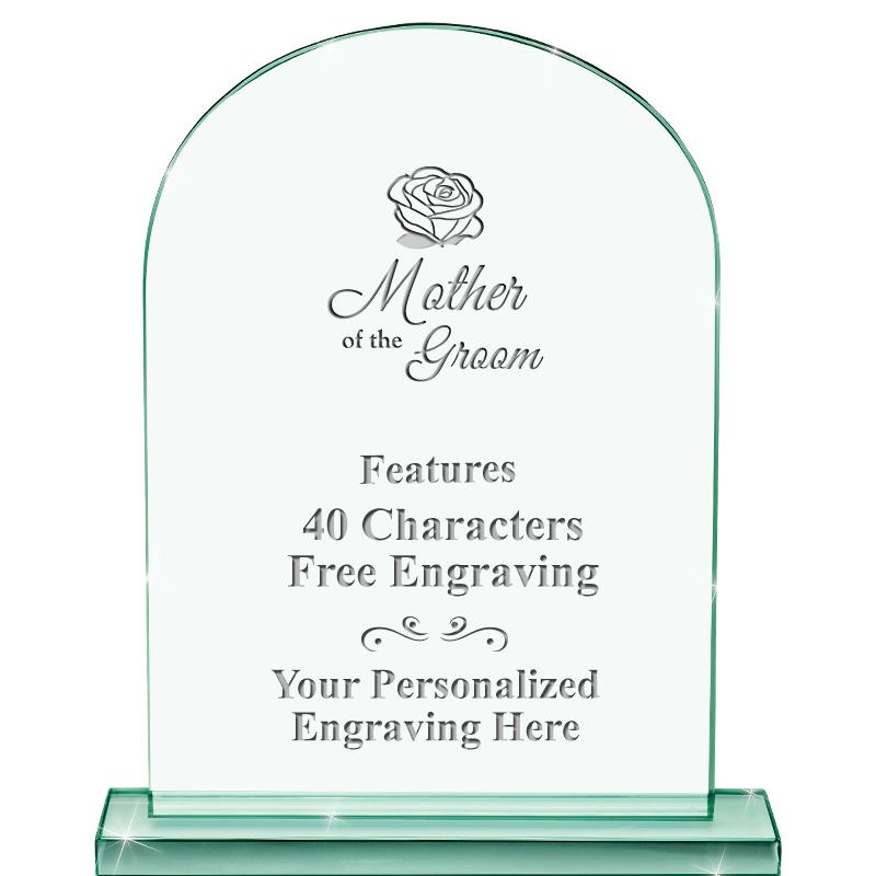 6.25" JADE KEYSTONE CRYS AWARD