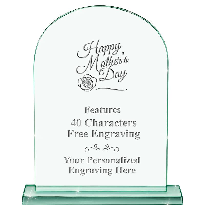 6.25" JADE KEYSTONE CRYS AWARD