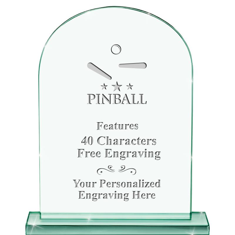 6.25" JADE KEYSTONE CRYS AWARD