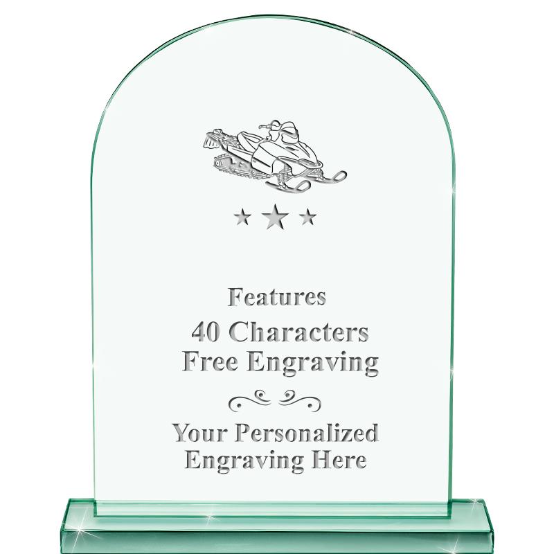 6.25" JADE KEYSTONE CRYS AWARD