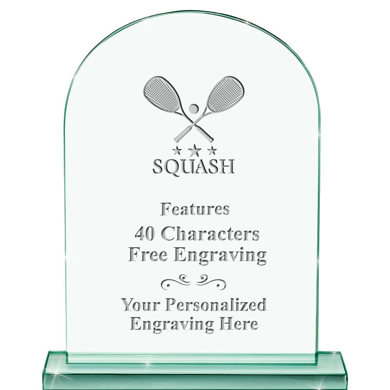 6.25" JADE KEYSTONE CRYS AWARD