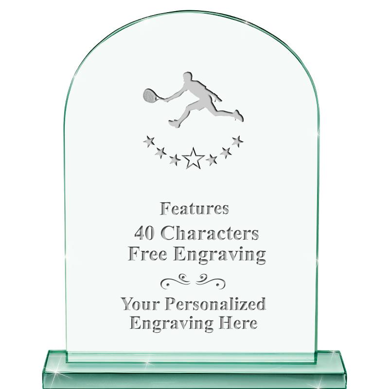 6.25" JADE KEYSTONE CRYS AWARD