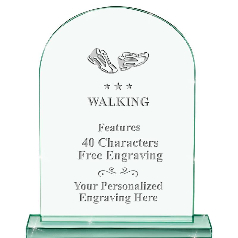 6.25" JADE KEYSTONE CRYS AWARD