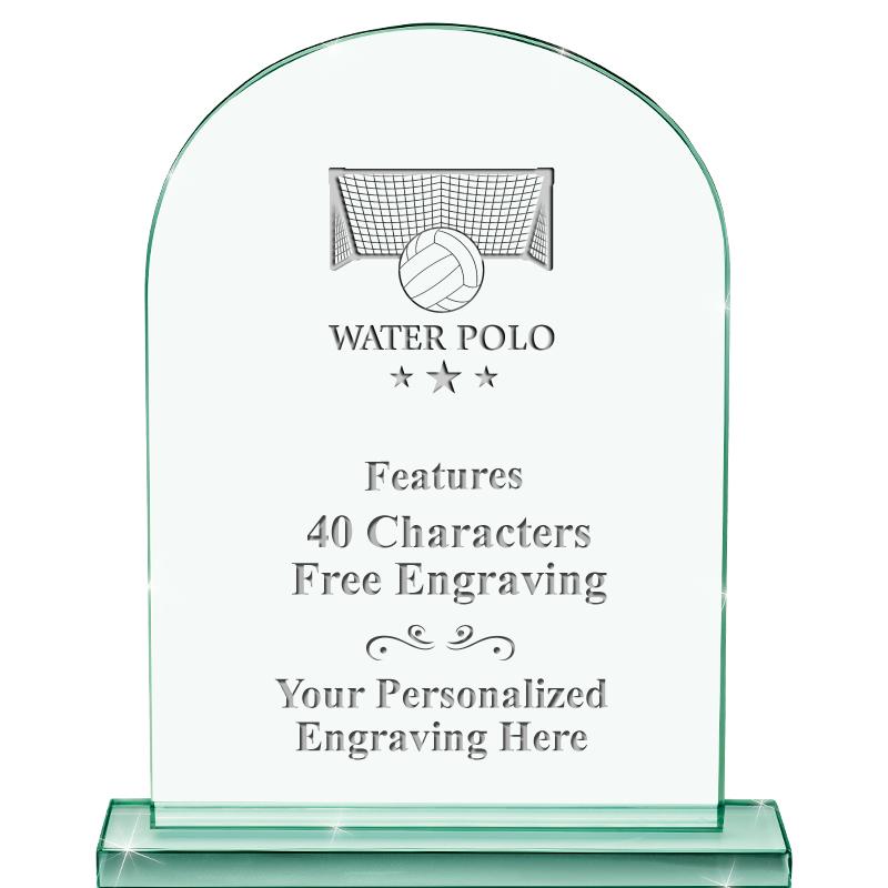 6.25" JADE KEYSTONE CRYS AWARD