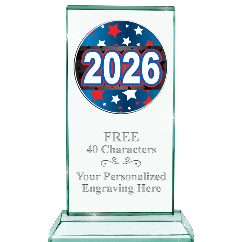 5" JADE MONARCH INSERT CRYSTAL