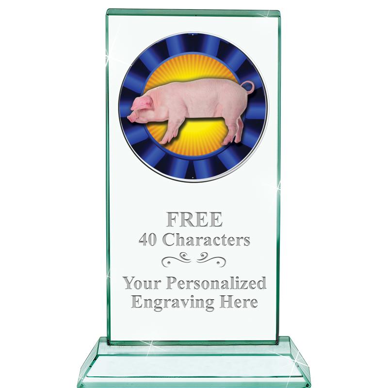 5" JADE MONARCH INSERT CRYSTAL