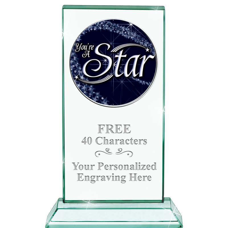 5" JADE MONARCH INSERT CRYSTAL