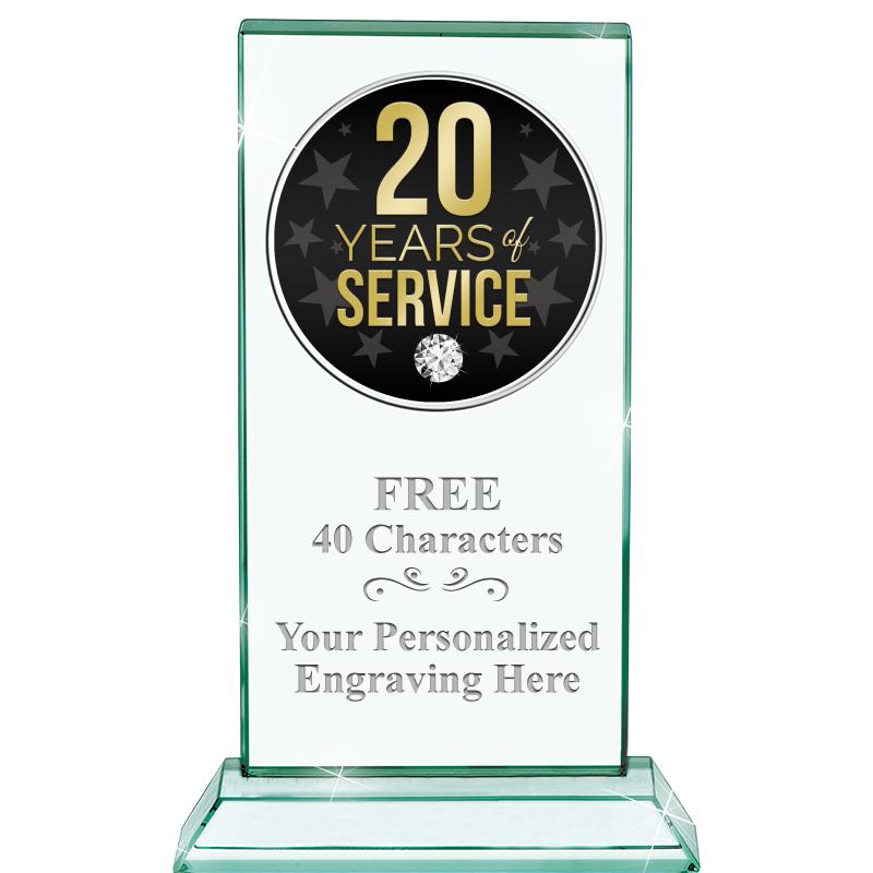 5" JADE MONARCH INSERT CRYSTAL