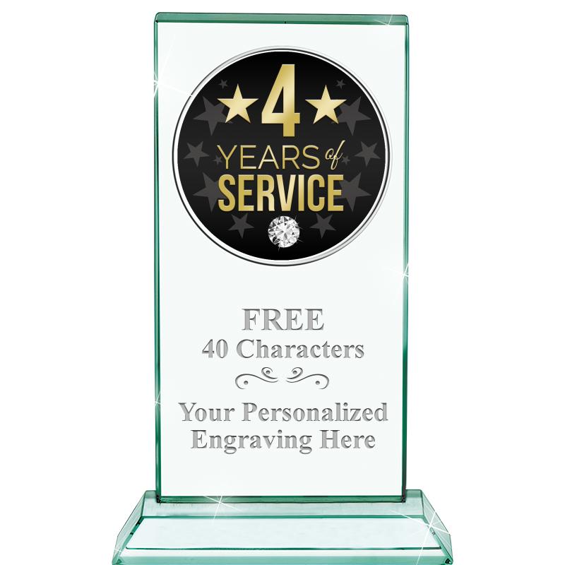 5" JADE MONARCH INSERT CRYSTAL