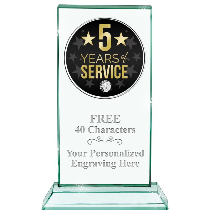 5" JADE MONARCH INSERT CRYSTAL