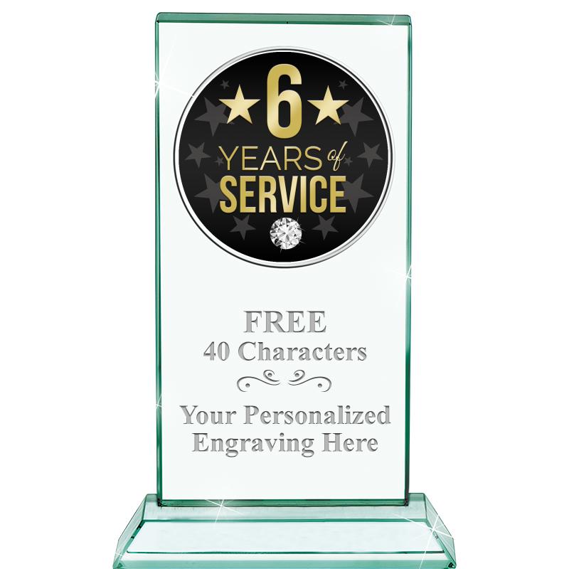 5" JADE MONARCH INSERT CRYSTAL