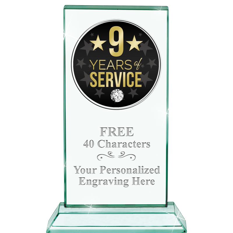 5" JADE MONARCH INSERT CRYSTAL