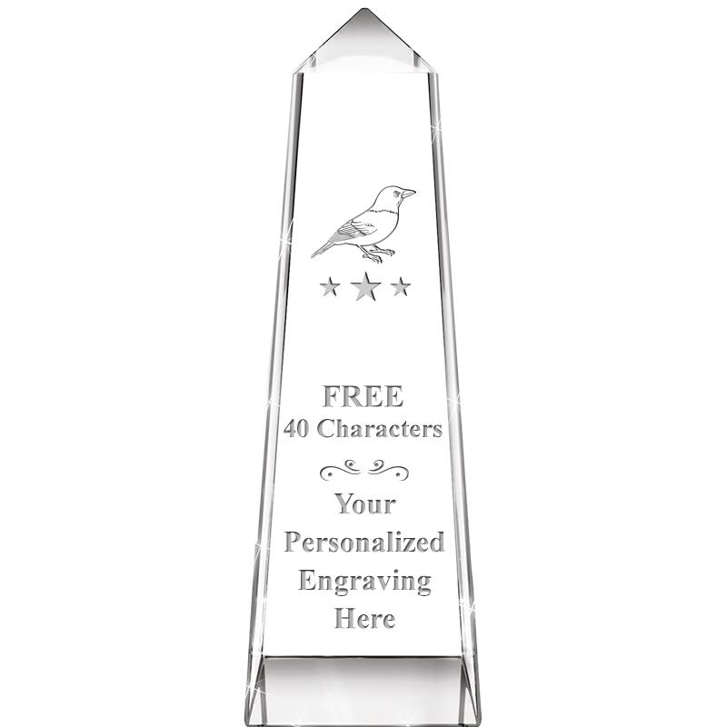 7" CRYSTAL SUMMIT MONUMENT