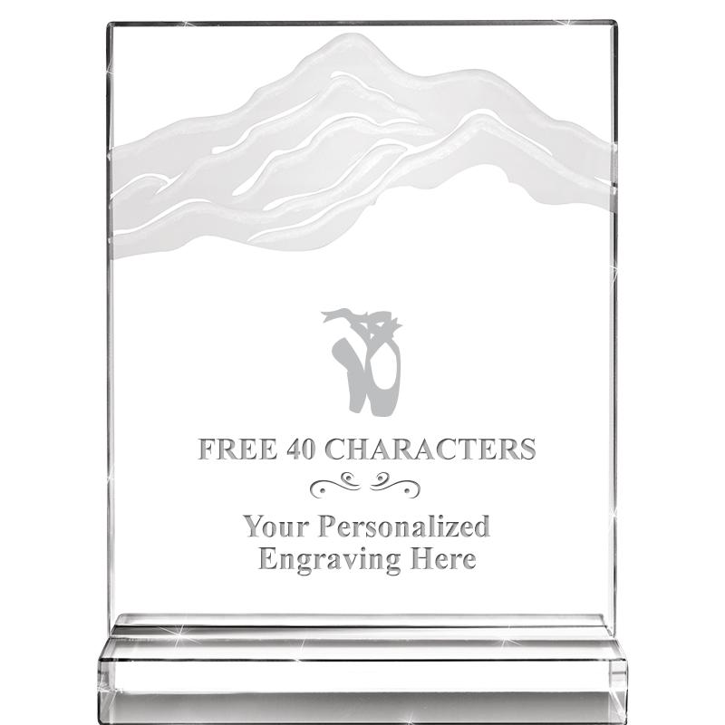 6"x8" CRYSTAL FROSTED MOUNTAIN