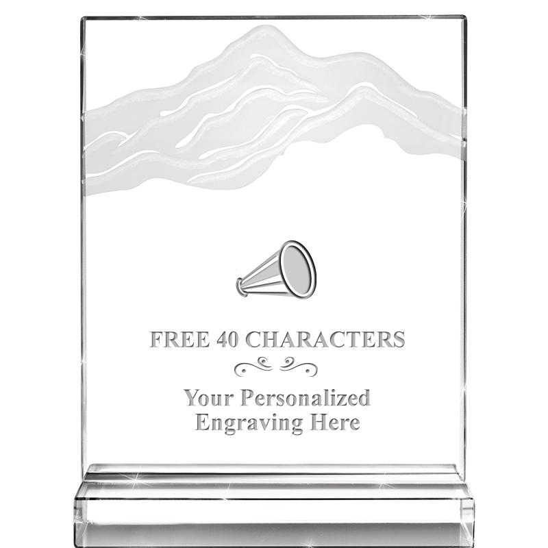 6"x8" CRYSTAL FROSTED MOUNTAIN