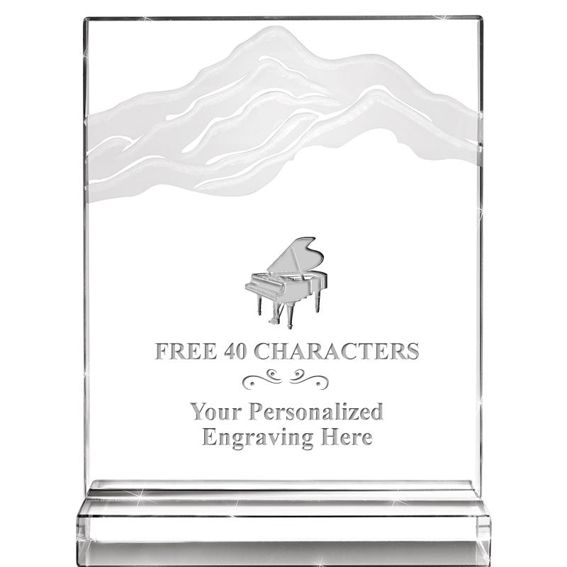 6"x8" CRYSTAL FROSTED MOUNTAIN