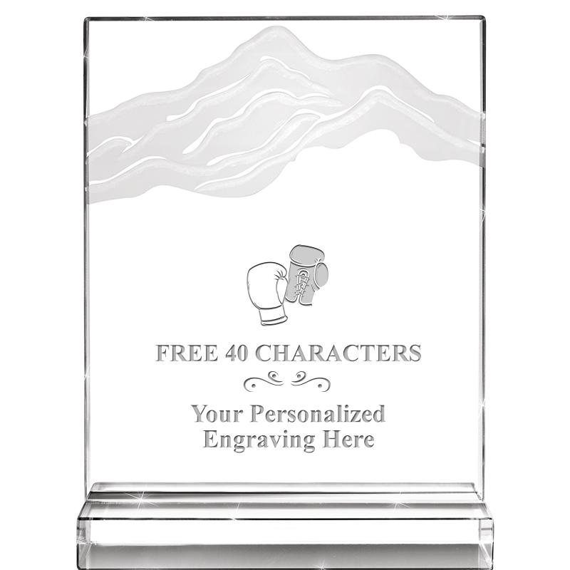 6"x8" CRYSTAL FROSTED MOUNTAIN