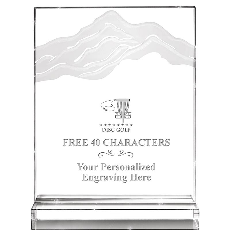 6"x8" CRYSTAL FROSTED MOUNTAIN