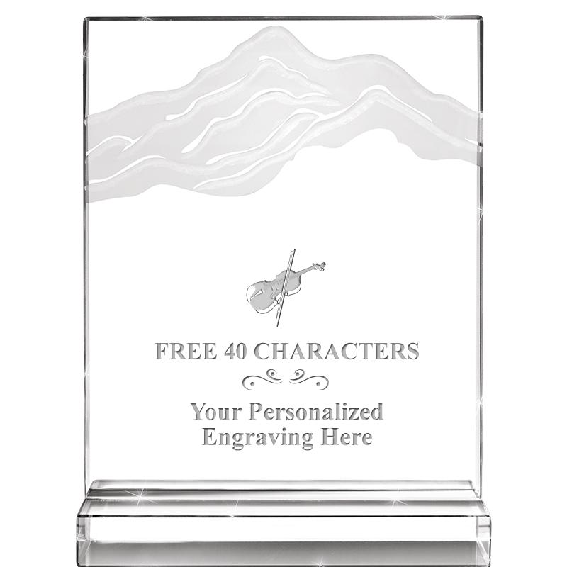 6"x8" CRYSTAL FROSTED MOUNTAIN