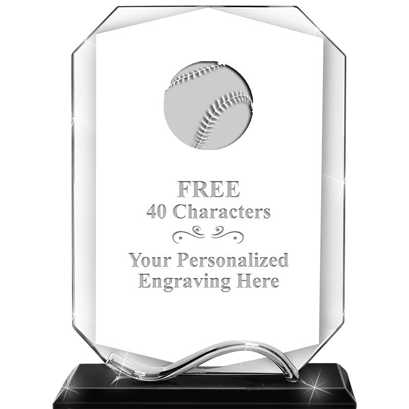 6.5"METAL WAVE MONUMENT CRYSTL