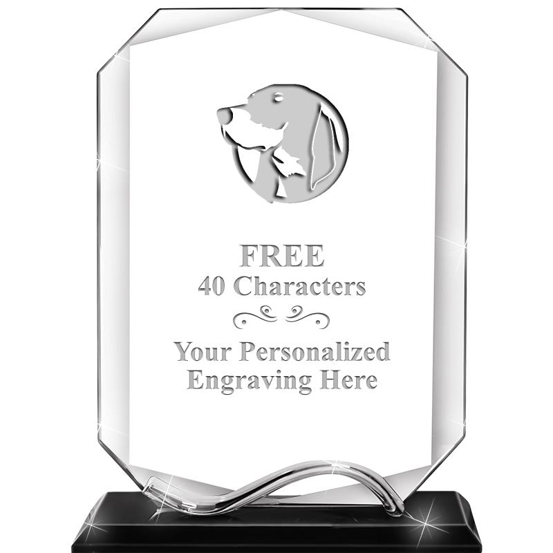 6.5"METAL WAVE MONUMENT CRYSTL