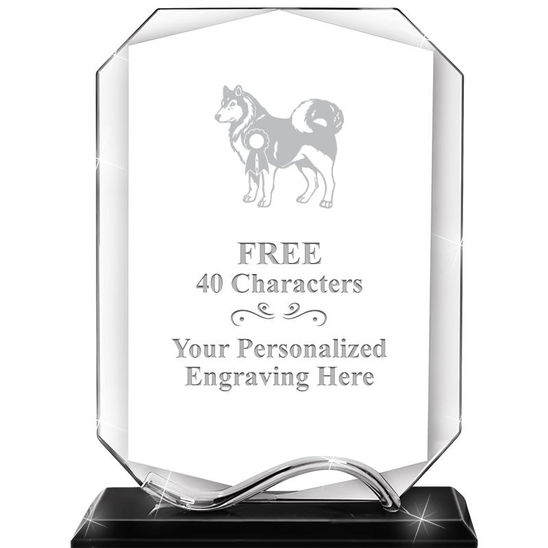 6.5"METAL WAVE MONUMENT CRYSTL