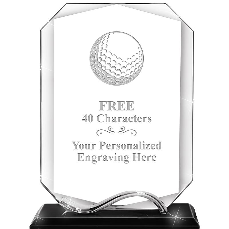 6.5"METAL WAVE MONUMENT CRYSTL