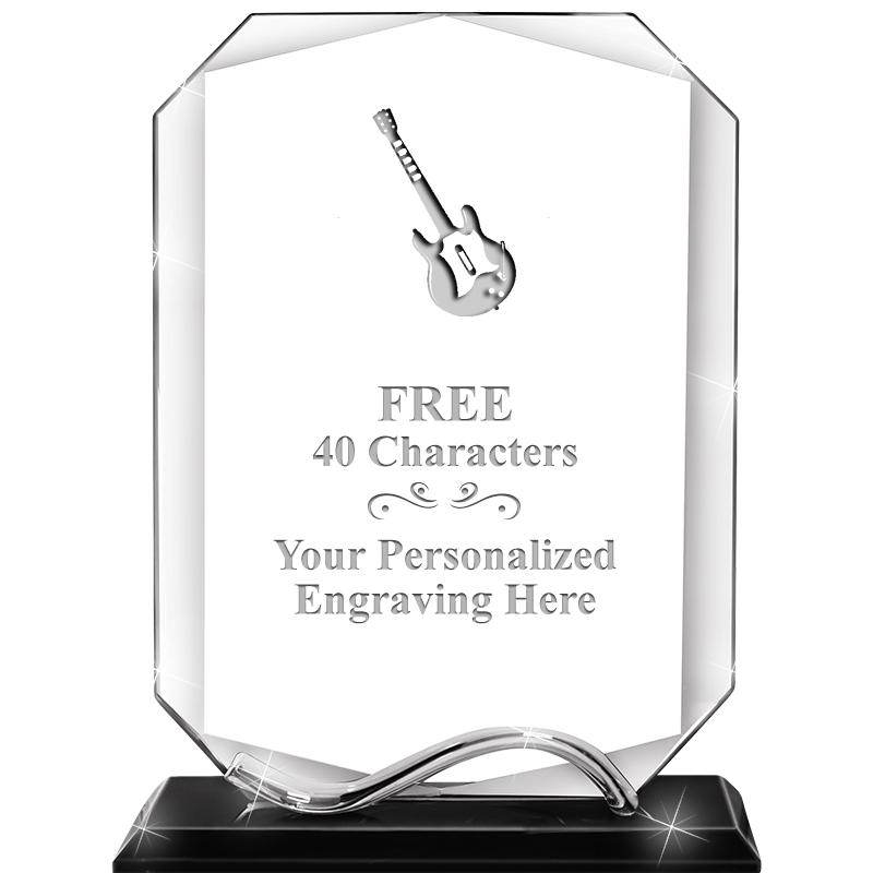 6.5"METAL WAVE MONUMENT CRYSTL