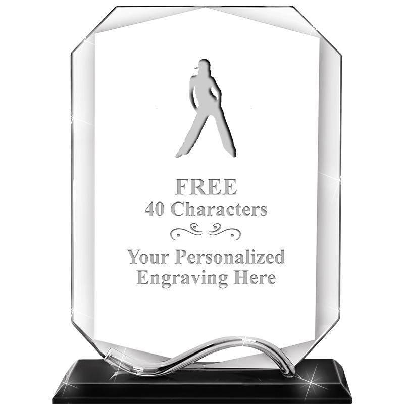 6.5"METAL WAVE MONUMENT CRYSTL