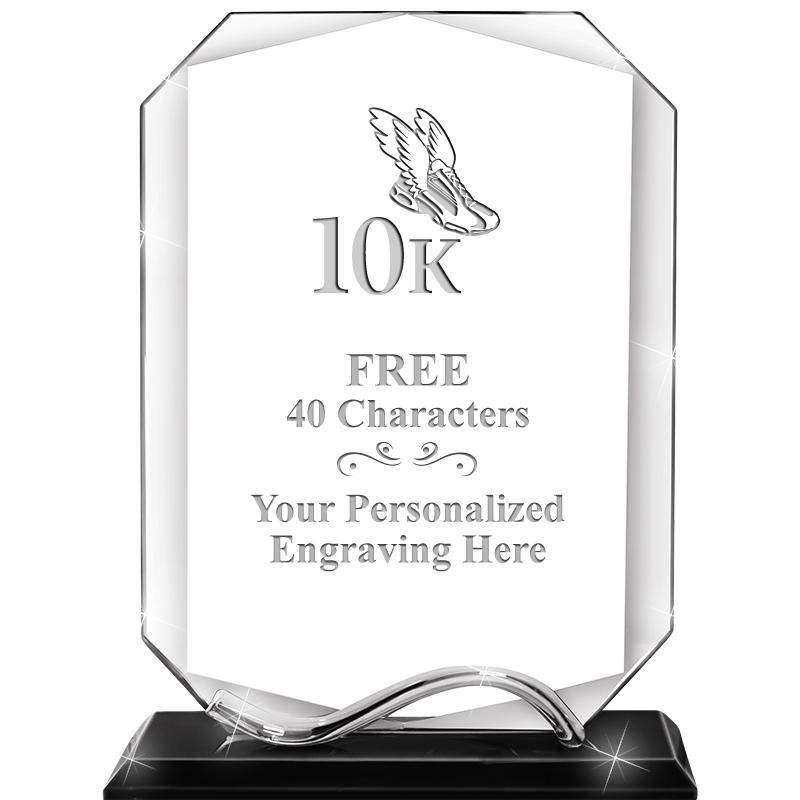 6.5"METAL WAVE MONUMENT CRYSTL