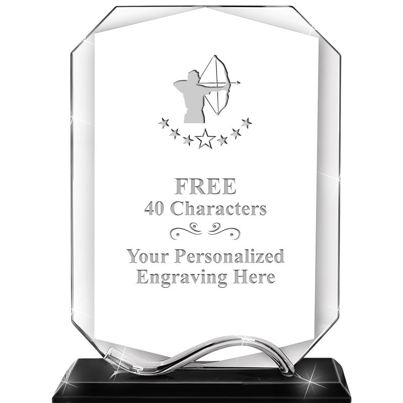 6.5"METAL WAVE MONUMENT CRYSTL