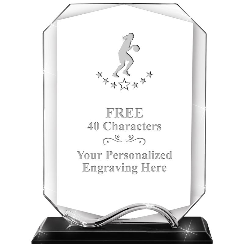 6.5"METAL WAVE MONUMENT CRYSTL