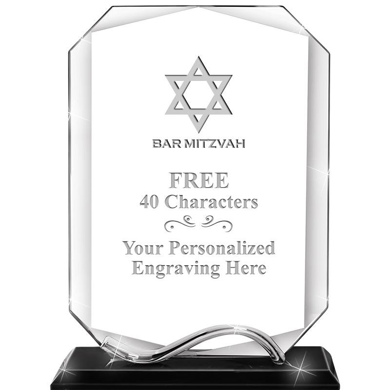 6.5"METAL WAVE MONUMENT CRYSTL