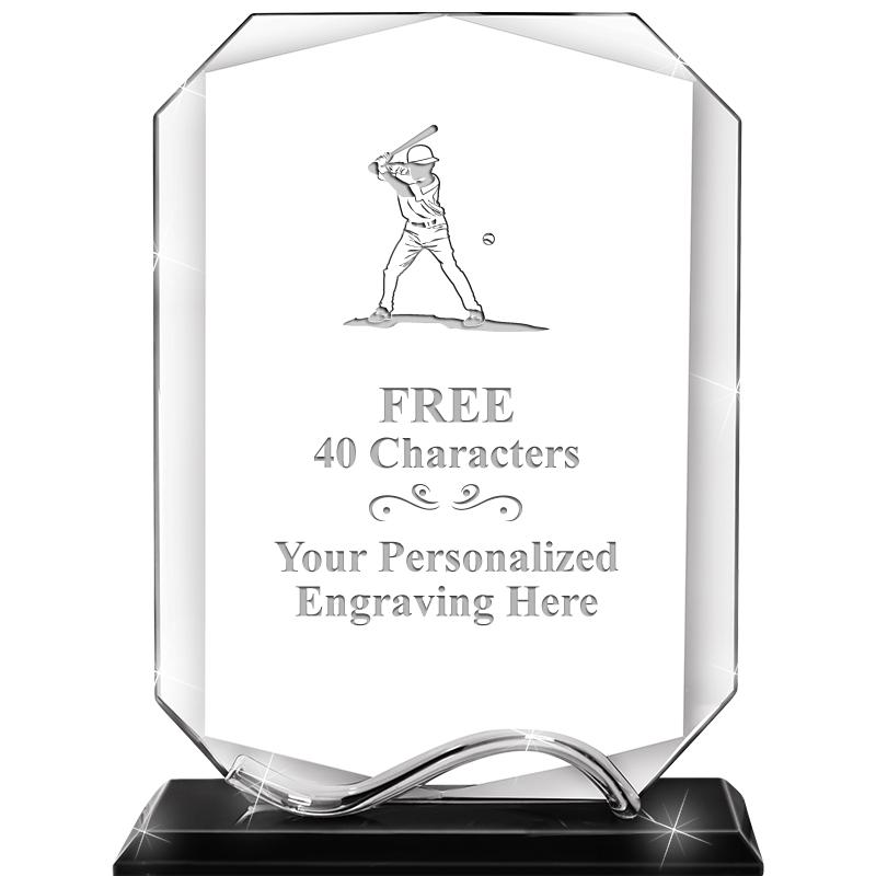 6.5"METAL WAVE MONUMENT CRYSTL