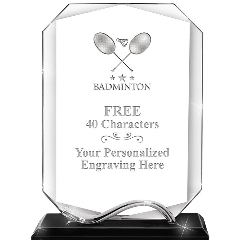 6.5"METAL WAVE MONUMENT CRYSTL