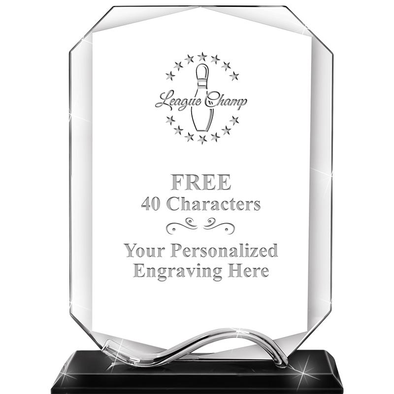 6.5"METAL WAVE MONUMENT CRYSTL